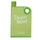 Green Ultra Slim Notebook Style Water Bottle 380ml | Portable Memo Bottle for Travel, School & Office