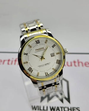 Original - Fngeen Men's Calendar Fashion Casual Business Watch - Waterproof Explosion Model - Stainless Steel Watch For Men - Quartz Watch - With Box