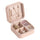 Compact Travel Leather Jewelry Organizer Box – Portable Pocket-Sized Case with Zipper Closure for Rings, Earrings, Necklaces & Accessories – Ideal for Women - Random Colour