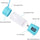 Portable 6-Blade USB Rechargeable Juicer Blender for Smoothies Shakes Baby Food and Outdoor Use (Random Color)