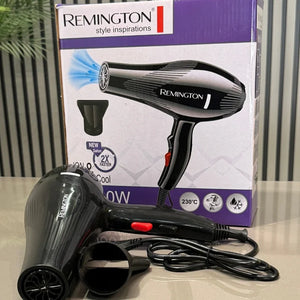 Remington Hair Dryer R-6010 Professional Ionic Dryer with 3 Speed Settings and DC Strong Motor