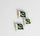 14th August Flag Metal Badges Set of 3