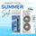 Mini Double Head Mist Fan with LED Light & Humidifier | Portable USB Air Cooler for Home Office Travel
