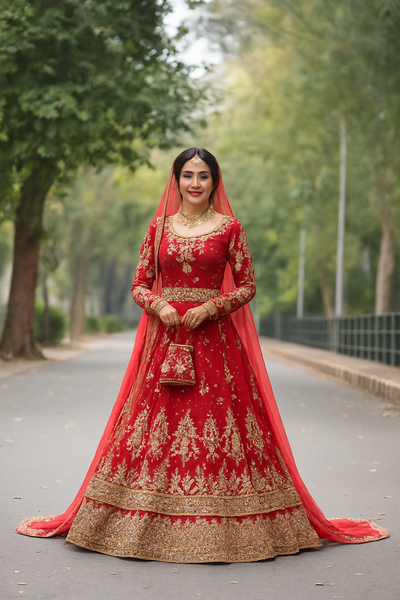 Bridal Red Lehnga – Premium Handcrafted Masterpiece