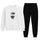 KING Printed White Tracksuit Sweatshirt & Trouser | Warm & Comfortable Winter Wear | Medium