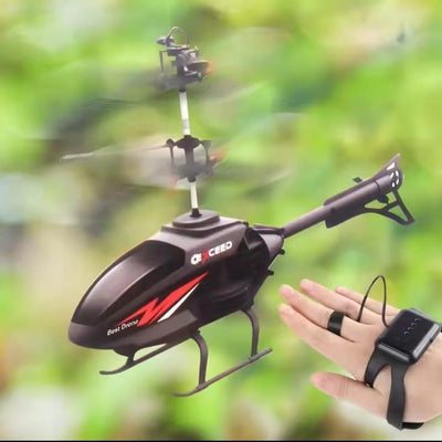 Electric Helicopter for Kids 1-10 with Induction Watch